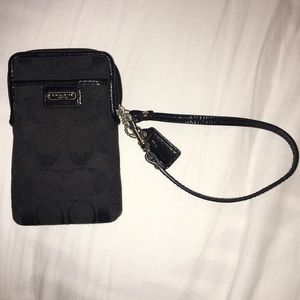 Black Coach Wallet Wristlet